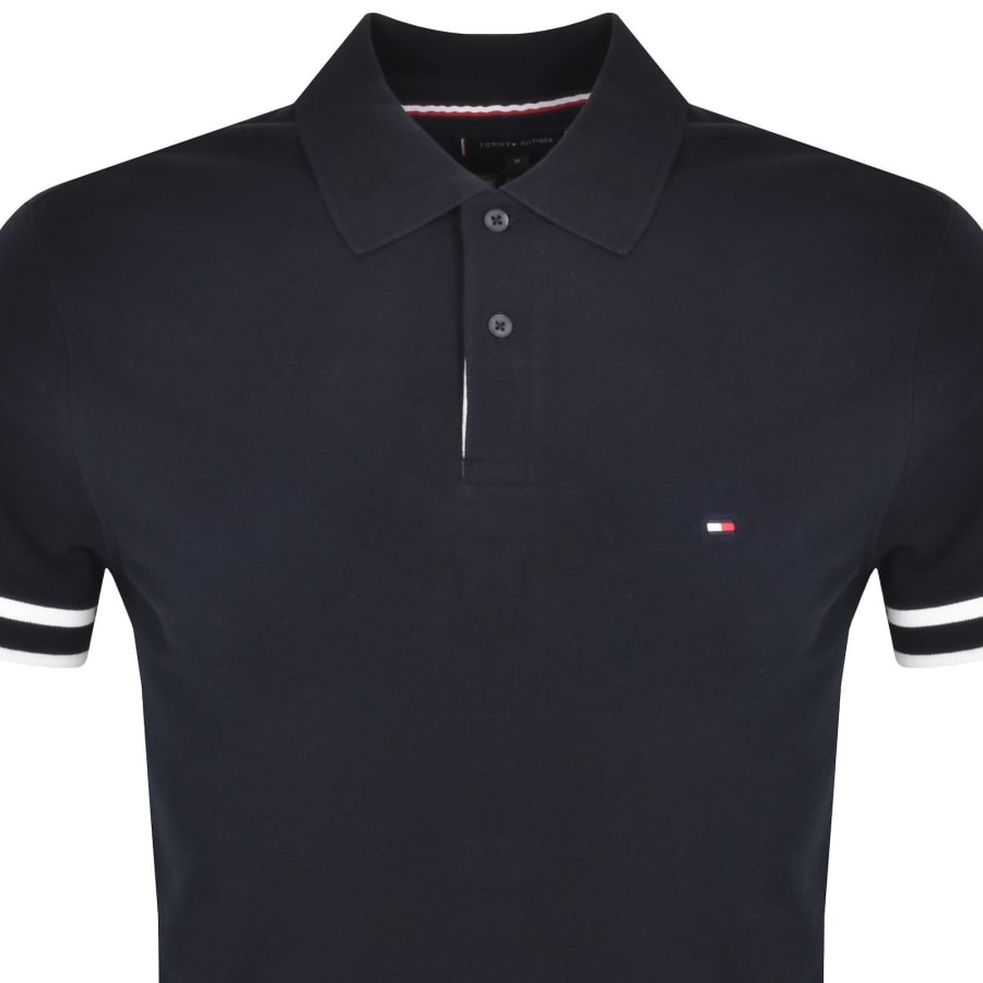 Navy tommy hilfiger polo cheap